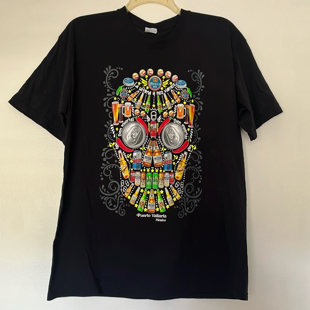 Day of the Dead Tshirts Skull and Beer